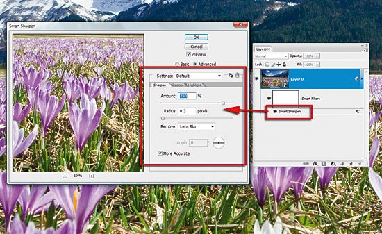 Non Destructive JPEG sharpen with Smart Object in PhotoShop