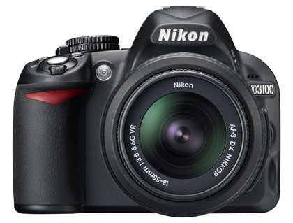 Nikon D3100 front view