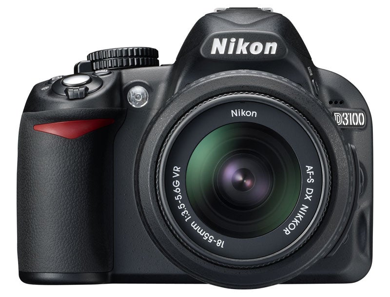 Nikon D3100 front view