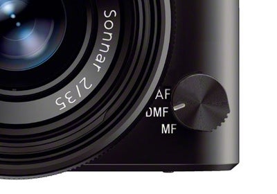 Sony RX1 focus dial close-up