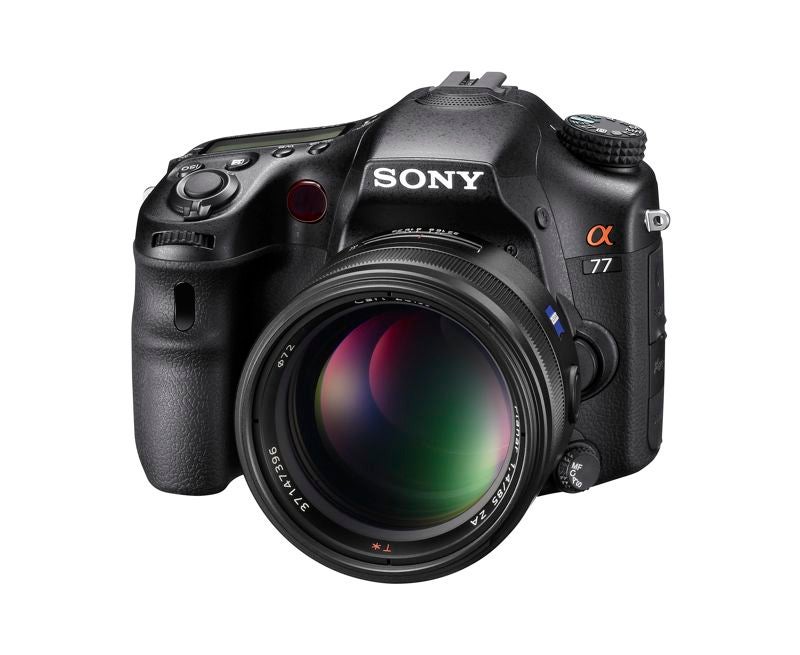 Sony A77 front view