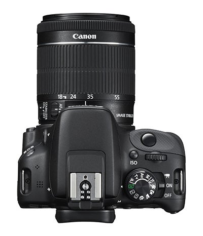 Canon EOS 100D top view