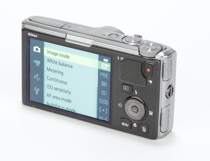 Nikon COOLPIX S9500 Review - rear angle