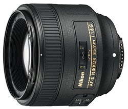 Nikon AF-S 85mm f/1.8G lens