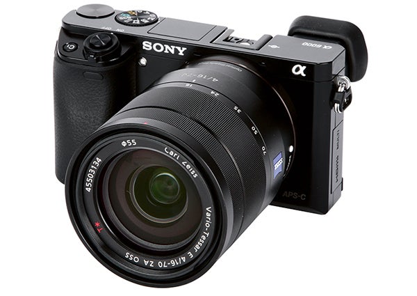 Sony Alpha 6000 Review - front angled