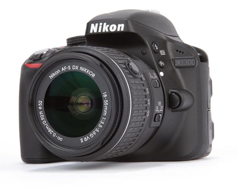 Nikon D3300 front angled