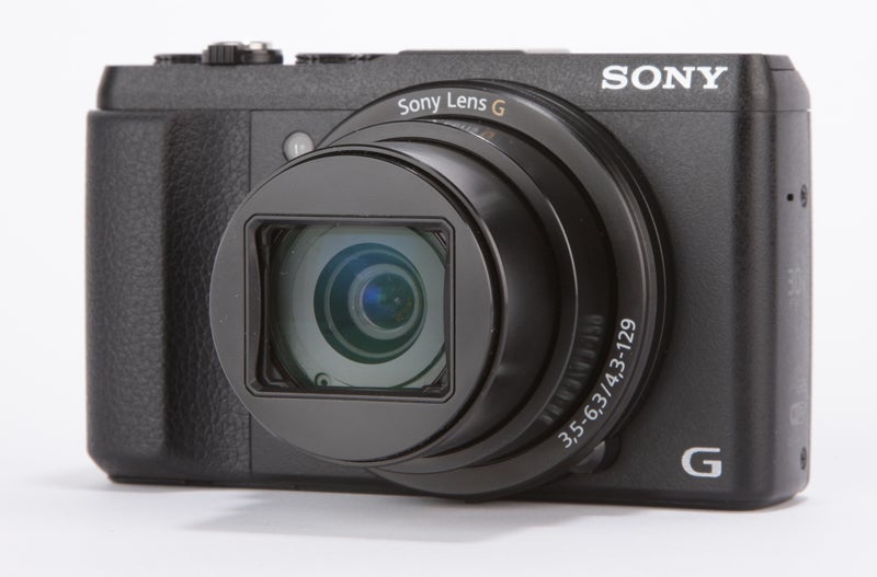 Sony HX60V Review - front angled