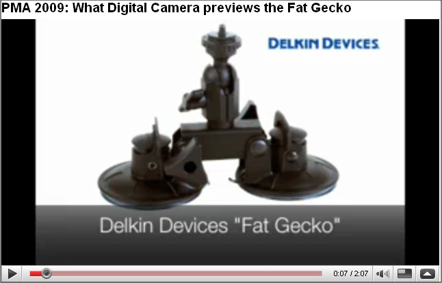 PMA 2009: Delkin launches Fat Gecko mounting device