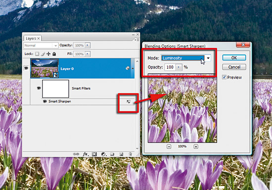 Non Destructive JPEG sharpen with Smart Object in PhotoShop