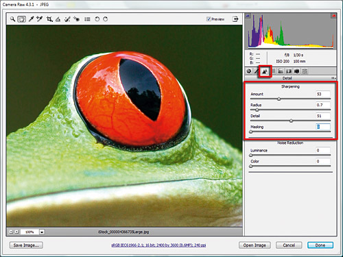 How to: Sharpen in RAW