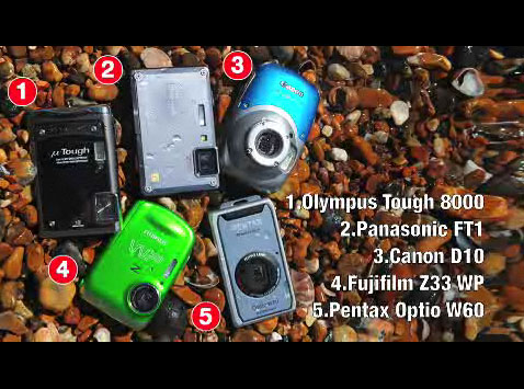 Waterproof digital cameras group test