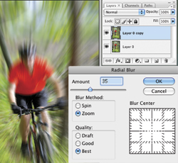 Create a Zoom Burst with your DSLR or in Photoshop