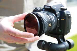 The common solution is to use an infrared filter