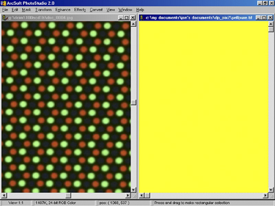 Yellow is actually a combination of red and green light Yellow is actually a combination of red and green light