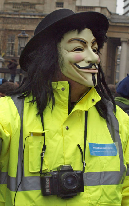 Mass protest in Trafalgar Square