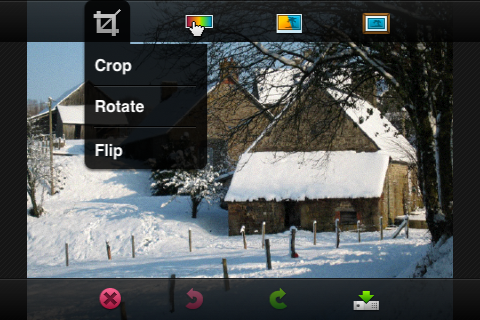 Cropping mode Cropping mode