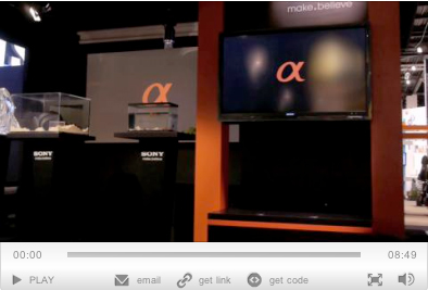Sony Alpha Mirrorless camera - PMA 2010 video