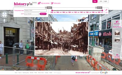 History Pin website available to public
