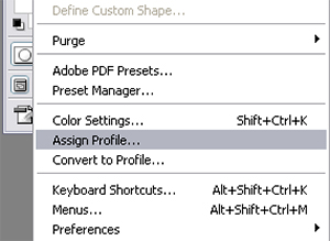 Assign profile
