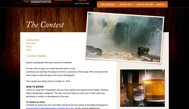 Bowmore National Geographic photography competition