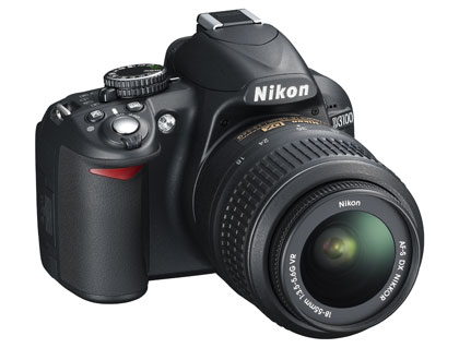 Nikon D3100 side angled