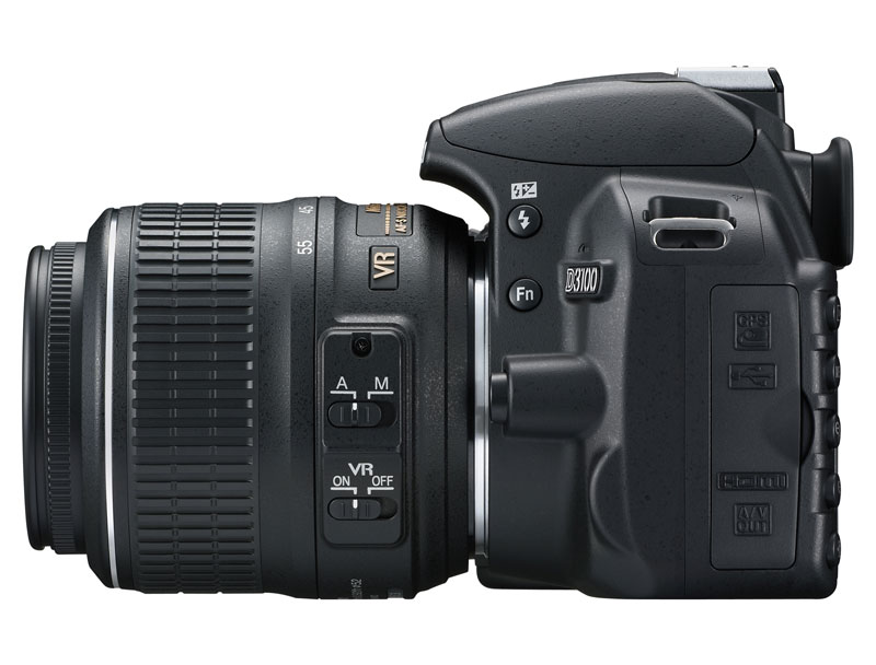 Nikon D3100 side view