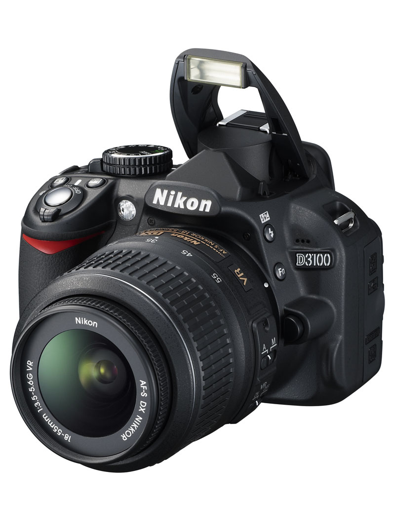 Nikon D3100 with flash