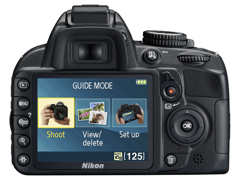 Nikon D3100 rear view