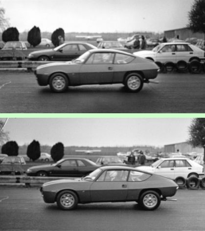 Difference in recorded length of a moving car due to the direction of shutter travel Difference in recorded length of a moving car due to the direction of shutter travel