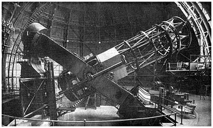 Hooker Telescope at Mount Wilson Observatory, as used by Edwin Hubble. Hooker Telescope at Mount Wilson Observatory, as used by Edwin Hubble.