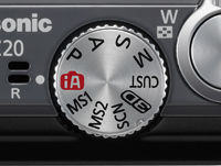 Panasonic TZ20 menu dial