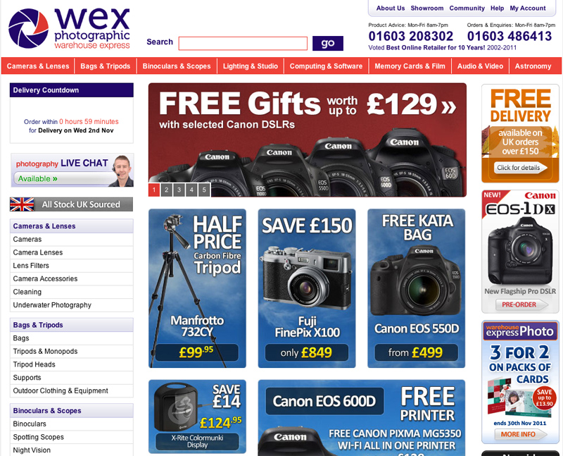 Warehouse Express rebranded as Wex Photographic - What Digital Camera