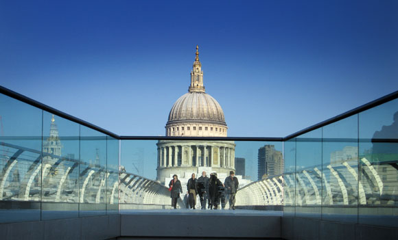St Pauls and Millenium Bridge Urban Landscape