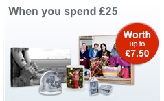 Advent day 6 - Free delivery on all Photobox items when you spend £25