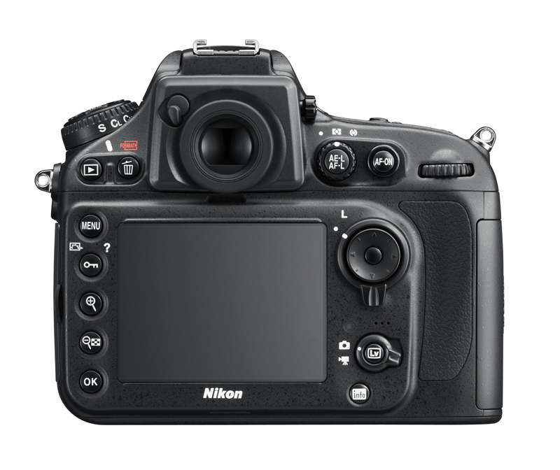 Nikon D800 back