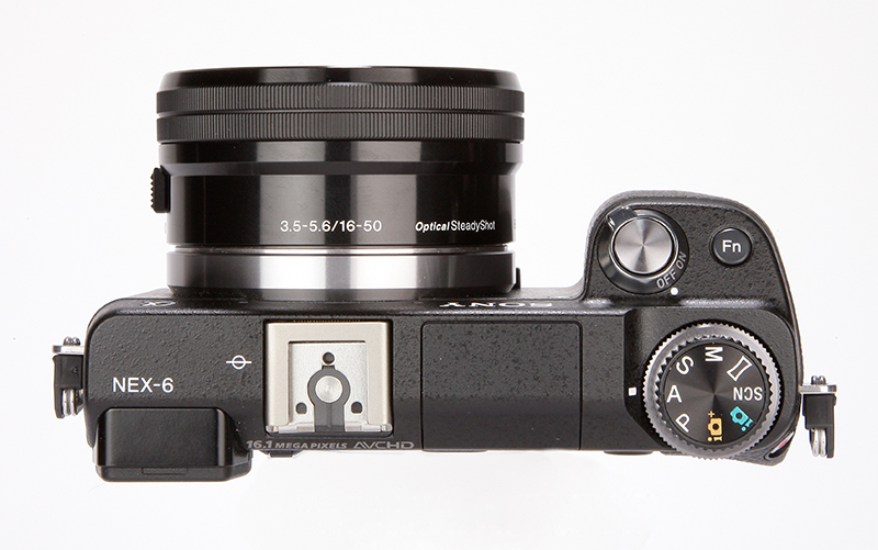 Sony NEX-6 top view