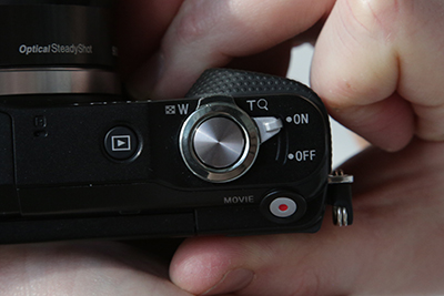sony nex 3n button detail