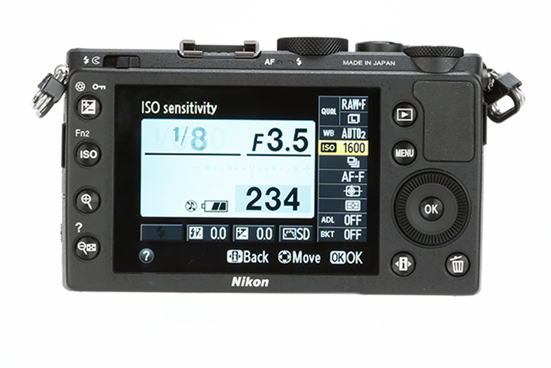 Nikon COOLPIX A rear view