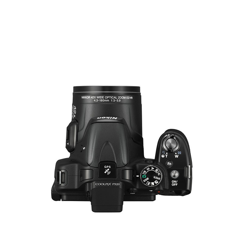 Nikon COOLPIX P520 top view