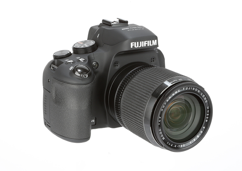 Fujifilm HS50 EXR front angle
