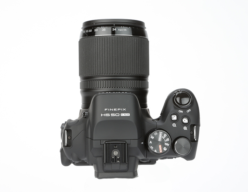 Fujifilm HS50 EXR top view