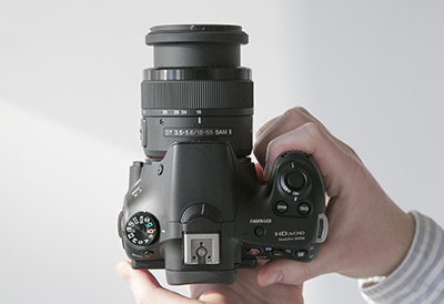 Sony A58 top view hands on