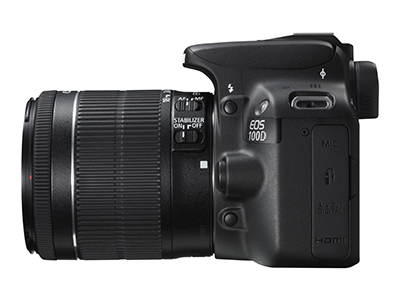 Canon EOS 100D side view