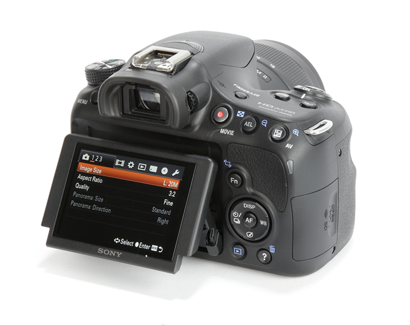 Sony A58 rear angle