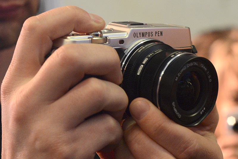 Olympus E-P5 hand held