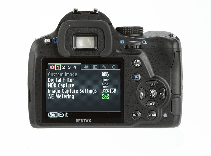 Pentax K-500 Review - rear