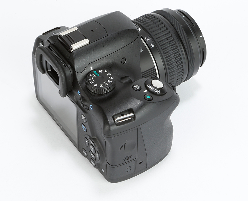 Pentax K-500 Review - side rear