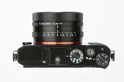 Sony RX1R Review - top view