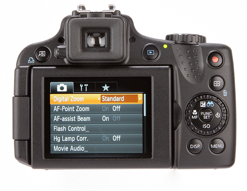 Canon PowerShot SX50 HS Review - rear view