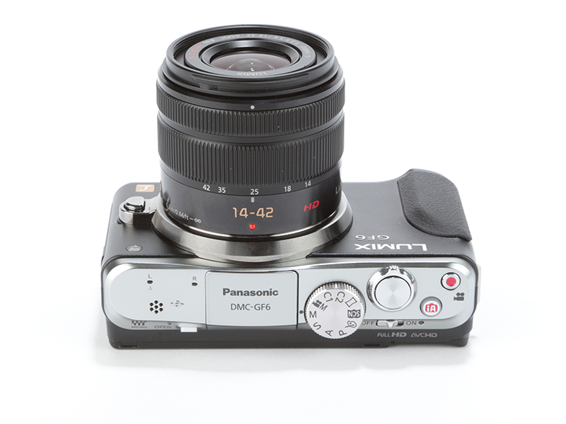 Panasonic Lumix GF6 Review - top view